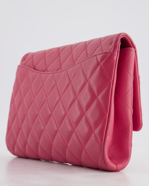 Chanel Pink Timeless Clutch on Chain in Lambskin Leather with Brushed Gold Hardware