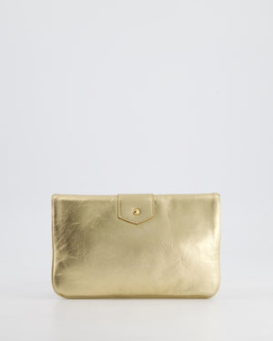 Louis Vuitton Gold Sofia Coppola Slim Clutch Bag