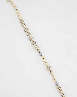 Chanel Vintage Pearl 2005A Necklace with Charm Print