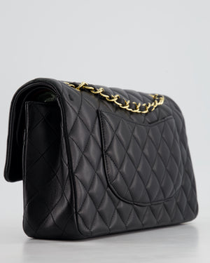 Chanel Medium Black Classic Double Flap Bag in Lambskin Leather with Gold Hardware