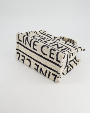 Celine Logo White and Black Thais Small Textile Bag RRP - £1350