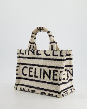 Celine Logo White and Black Thais Small Textile Bag RRP - £1350