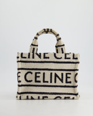 Celine Logo White and Black Thais Small Textile Bag RRP - £1350