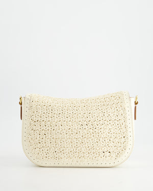 Valentino White Alltime Leather Shoulder Bag with Strap and Gold Hardware RRP £2,890