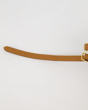 Hermes Gold Bag Strap in Epsom Leather with Gold Hardware