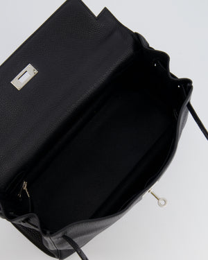 Hermès Kelly Retourne 32cm Bag in Black Togo Leather with Palladium Hardware