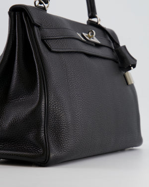 Hermès Kelly Retourne 32cm Bag in Black Togo Leather with Palladium Hardware