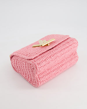 *RARE* Louis Vuitton Bubblegum Pink Twist PM Bag in Raffia with Gold Hardware £3,400