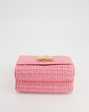 *RARE* Louis Vuitton Bubblegum Pink Twist PM Bag in Raffia with Gold Hardware £3,400