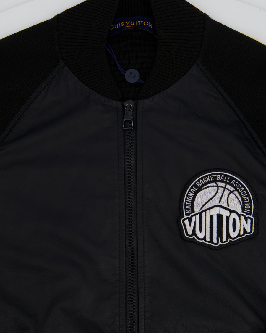 Louis Vuitton Menswear Black "NBA" Bomber Jacket Size FR 48 (UK 34)