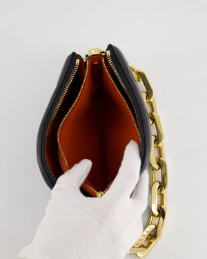 Louis Vuitton Coussin BB Bag in Black Monogram Embossed Calfskin Leather with Gold Chain Strap £2,940