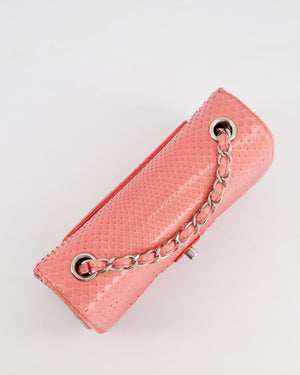 Chanel Pink Ombre Mini Rectangular Bag in Python with Silver Pink Hardware