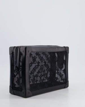 Louis Vuitton Black Mesh Monogram Trunk Bag With Black Hardware