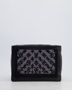 Louis Vuitton Black Mesh Monogram Trunk Bag With Black Hardware