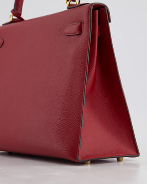 Hermès Kelly 32cm Replica Jewelry
 Bag in Rouge Berlin Epsom Leather With Gold Hardware