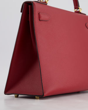 Hermès Kelly 32cm Replica Jewelry
 Bag in Rouge Berlin Epsom Leather With Gold Hardware