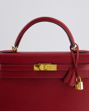 Hermès Kelly 32cm Replica Jewelry
 Bag in Rouge Berlin Epsom Leather With Gold Hardware