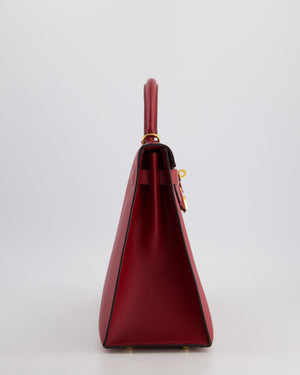 Hermès Kelly 32cm Replica Jewelry
 Bag in Rouge Berlin Epsom Leather With Gold Hardware