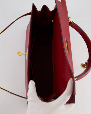 Hermès Kelly 32cm Replica Jewelry
 Bag in Rouge Berlin Epsom Leather With Gold Hardware