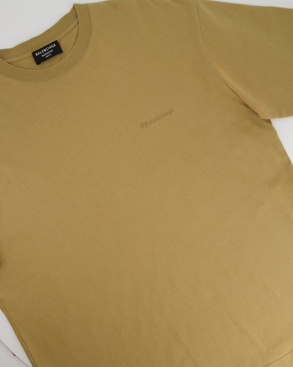 Balenciaga Brown Oversized Logo T-shirt Size S (UK 10)