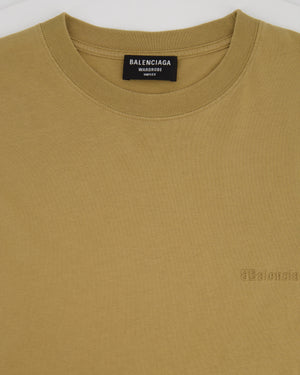 Balenciaga Brown Oversized Logo T-shirt Size S (UK 10)