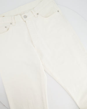 Zegna Menswear White Straight Leg Jeans Size UK 33 (EU 50)