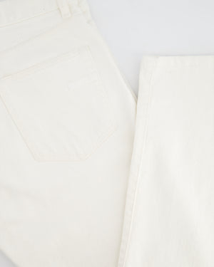 Zegna Menswear White Straight Leg Jeans Size UK 33 (EU 50)