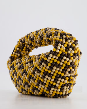 Bottega Veneta Yellow Wooden Beaded Jodie Bag