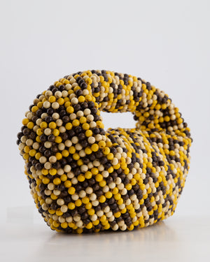 Bottega Veneta Yellow Wooden Beaded Jodie Bag