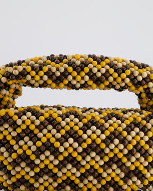 Bottega Veneta Yellow Wooden Beaded Jodie Bag