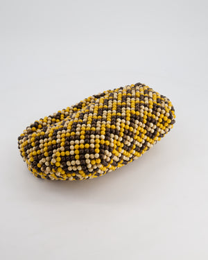 Bottega Veneta Yellow Wooden Beaded Jodie Bag