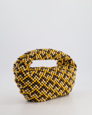 Bottega Veneta Yellow Wooden Beaded Jodie Bag