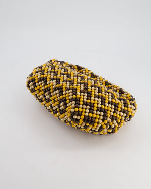 Bottega Veneta Yellow Wooden Beaded Jodie Bag