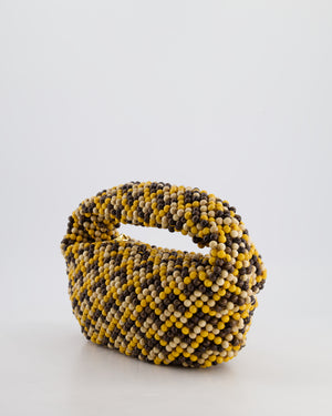 Bottega Veneta Yellow Wooden Beaded Jodie Bag