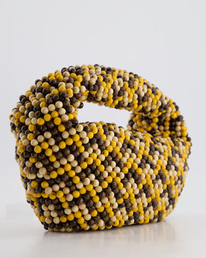 Bottega Veneta Yellow Wooden Beaded Jodie Bag