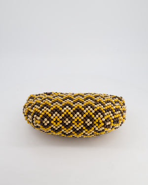 Bottega Veneta Yellow Wooden Beaded Jodie Bag