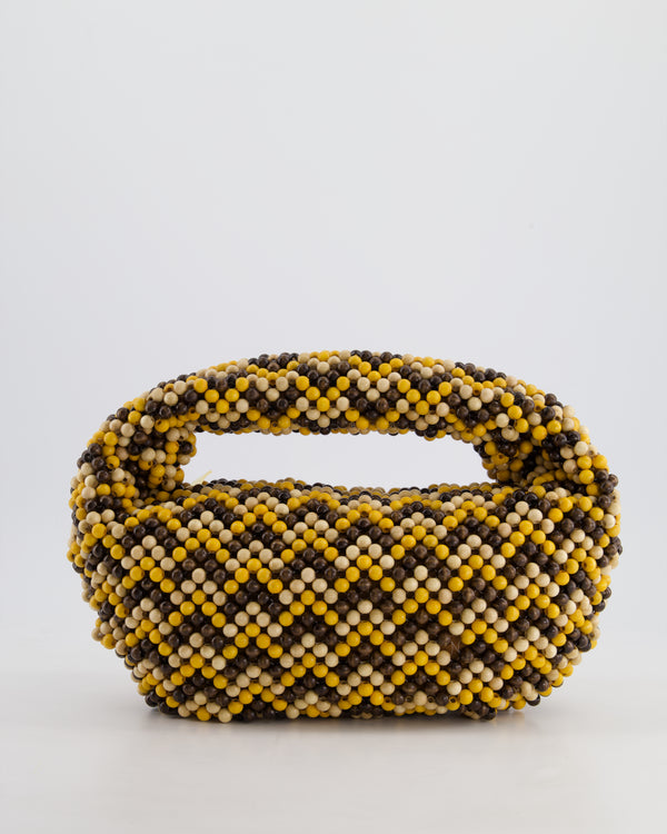 Bottega Veneta Yellow Wooden Beaded Jodie Bag