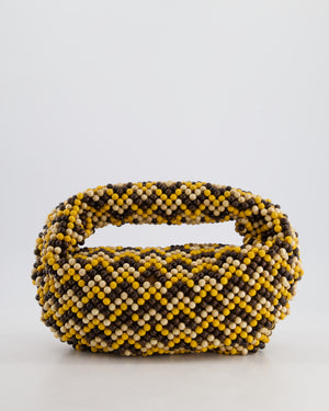 Bottega Veneta Yellow Wooden Beaded Jodie Bag