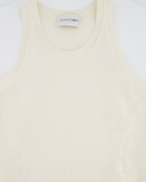 AZFACTORY Beige Sculpted Tank Top Size S (UK 6)