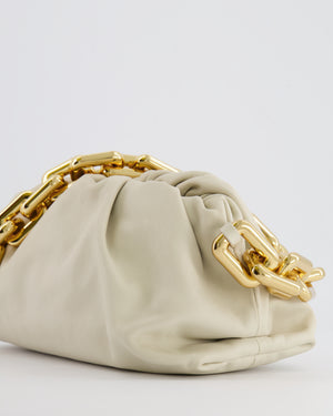 *FIRE PRICE* Bottega Veneta Cream Leather Chain Pouch Bag with Gold Hardware RRP £2,850