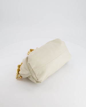 *FIRE PRICE* Bottega Veneta Cream Leather Chain Pouch Bag with Gold Hardware RRP £2,850