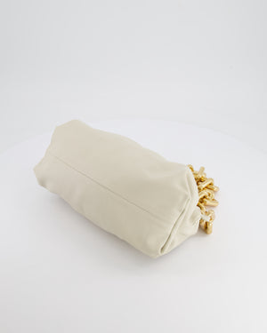 *FIRE PRICE* Bottega Veneta Cream Leather Chain Pouch Bag with Gold Hardware RRP £2,850