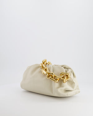 *FIRE PRICE* Bottega Veneta Cream Leather Chain Pouch Bag with Gold Hardware RRP £2,850