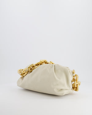 *FIRE PRICE* Bottega Veneta Cream Leather Chain Pouch Bag with Gold Hardware RRP £2,850