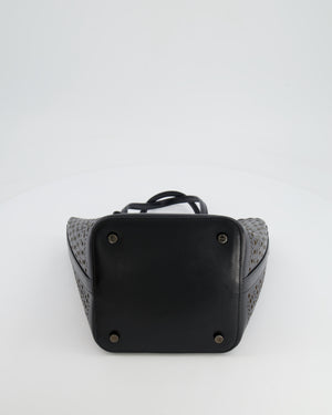 Alaïa Black Wave Mina Vienne Calfskin Leather Bag RRP £1,600