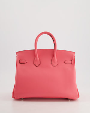 *HOT 
FIRE PRICE* Hermès Birkin 25cm Bag in Rose Azalee Swift Leather with Palladium Hardware