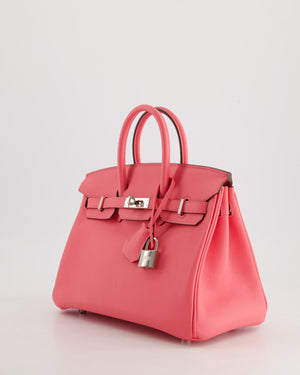 *HOT 
FIRE PRICE* Hermès Birkin 25cm Bag in Rose Azalee Swift Leather with Palladium Hardware