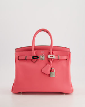 *HOT 
FIRE PRICE* Hermès Birkin 25cm Bag in Rose Azalee Swift Leather with Palladium Hardware