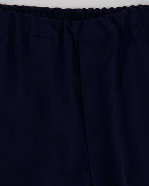 Louis Vuitton Menswear Navy Drawstring Trousers with Logo Patch Detail Size FR 46 (UK XL)