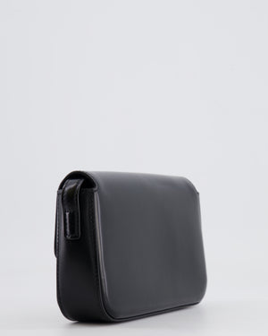 Celine Black Claude Shoulder Bag in Shiny Calfskin with Gold Hardware RRP £2150